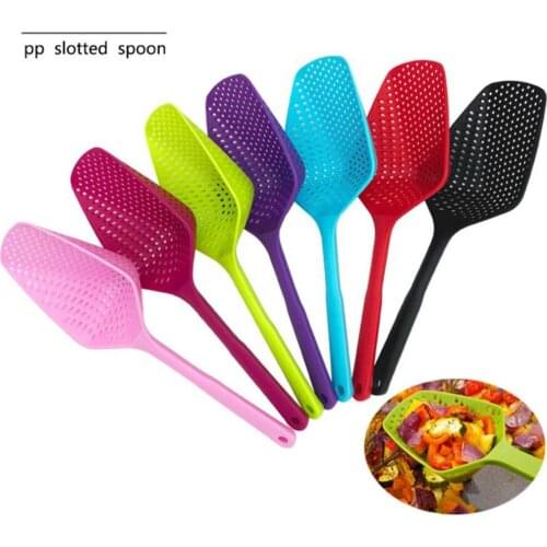 1PC Kitchen Accessories Gadgets Nylon Strainer Scoop Colander Drain Veggies Water Scoop Gadget Cooking Tools Colorful 1065B