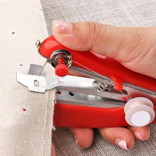 1Pc Mini Sewing Machines Needlework Portable Sewing Machines Handwork Tools