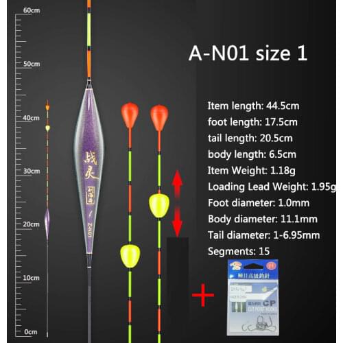 1 Piece Vertical Fishing Floats Fresh Water Lake River Fishing Buoy Nano Bead Moveable Tail Flatador Carp Fishing Tools Tackle