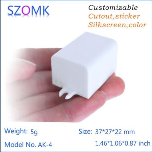 10 pcs, hot selling abs plastic enclosure LED control box 37*27*22mm wall mounting enclosure for electronics plastic