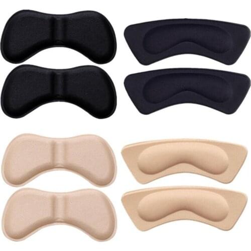 2pcs Practical Sticky Fabric Shoes Back Heel Inserts Insoles Pads Cushion Liner Grips High Quality Braces & Supports Sticker