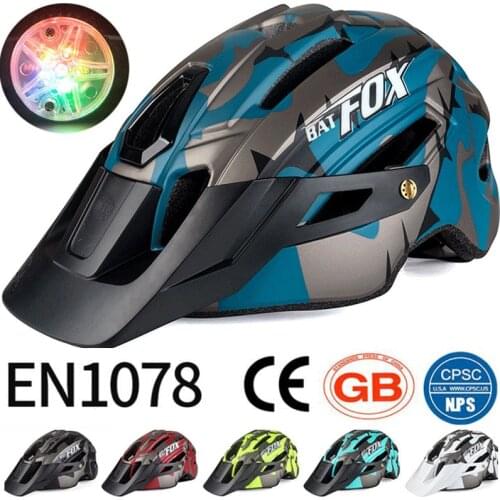 2020 New Batfox Bicycle Helmet Bike Mountain Road Cycling Safety Outdoor Sports Safty Helmets Adult Men Women Capacete Ciclismo