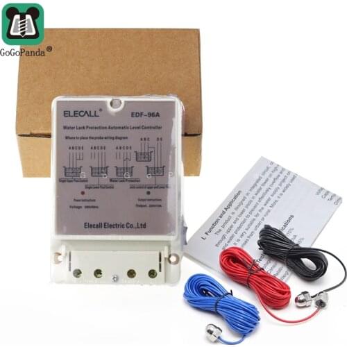 Free Shipping DF96A 220V 10A Automatic Water Level Controller Water Pump Auto-Switching Float Switch English Wall Mount