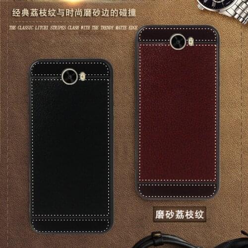 ISecret Cover for Huawei Y5II Y5 II Y52 Y5 2 Case leather 5.0 inch Soft Black silicone for Huawei Y5II DUAL SIM Y52 Luxury Cases
