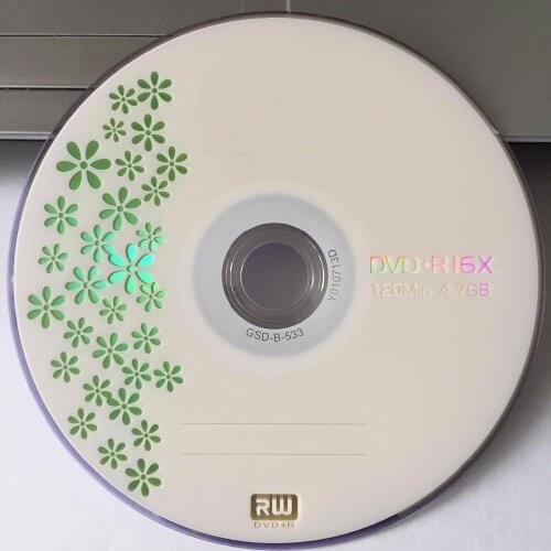 50 discs Grade A x16 4.7 GB Blank Little Green Leaf Printed DVD+R Disc