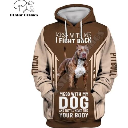 Dog Lover Pit bull 3D Printed Autumn Men Hoodies Unisex Pullovers Zip Hoodie Casual Street Tracksuit Cosplay Clothing DW669