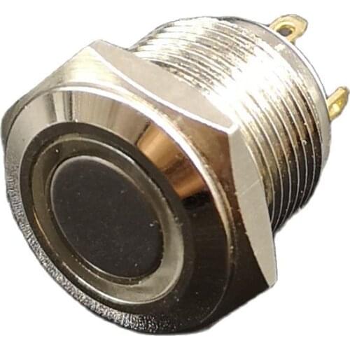 Nickel plated brass 16mm ring illumination waterproof electric switch