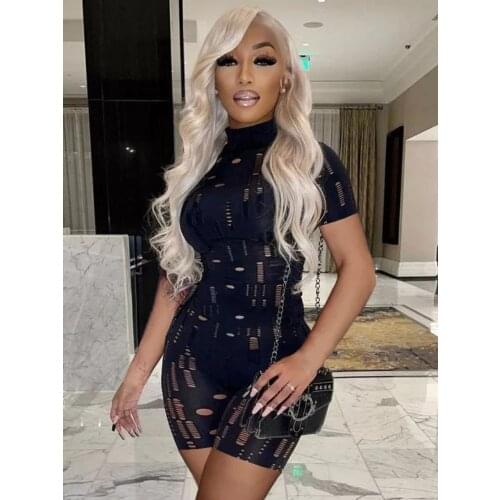 Tie-dye Print Playsuits Women 2021 Summer Sleeveless Backless Bandage Bodycon Romper Sexy Fitness Sports Biker Playsuits Female