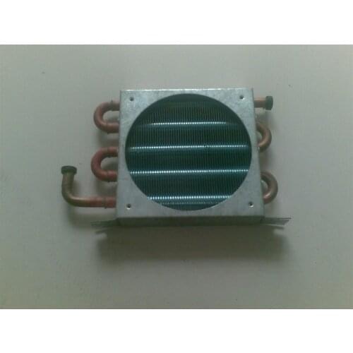 Shell galvanized steel 0.8mm Water cooling Water cooled row condenser evaporator 130*130*28mm heat exchanger radiator Heatsink