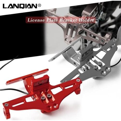 For Ducati Motorcycle License Plate Bracket Holder MS4 MS4R MTS1000 SDS DS MTS1100 S PAULSMARTLE S2R1000 SPORT1000 ST3 ST4 S ABS