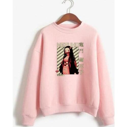 2020 Demon Slayer Anime Manga Sweat Shirt Role Printing Cartoon Nice Loose Hoodie Men Cotton Sweatshirt