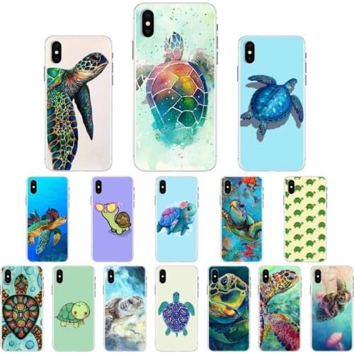 YNDFCNB Green Blue Turtle Animal Custom Soft Phone Case for iphone 11 Pro Max X XS MAX 6 6s 7 8 Plus 5 5S 5SE XR SE2020