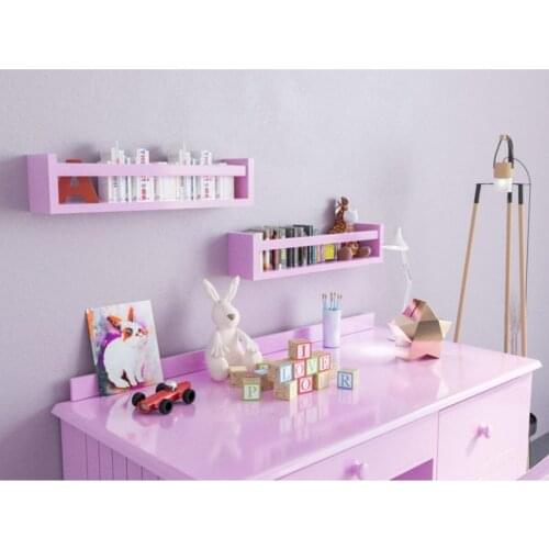 Montessori Children Room Educational Bookshelf Wall Rack Set 2'li