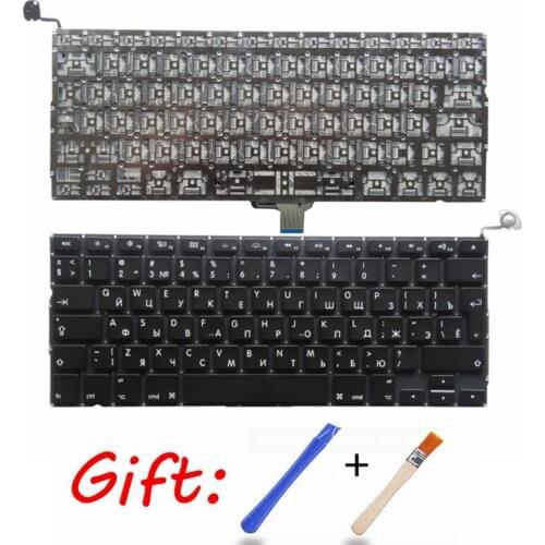 New For Apple Macbook Pro A1278 MC700 MC724 MD313 MD314 MC700 RU russian Laptop Keyboard 2009-2012 without frame 13.3"