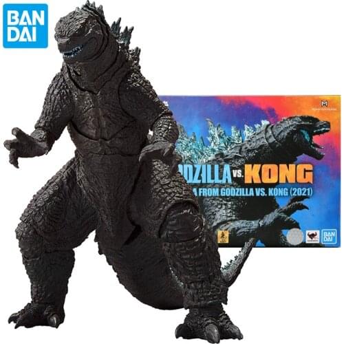 New Bandai Spirits Tamashi Nations S.h.monsterarts 2021 Movie Godzilla Vs. Kong King of Monsters Gojira Action Figure Kids Toys