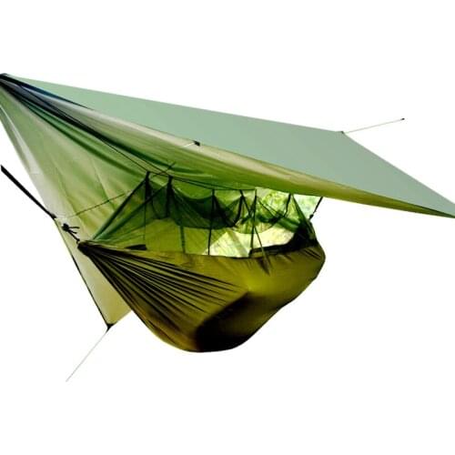 Army Green tree tent Hammock Tent With Anti Mosquito Net Mesh Portable tent For Outdoor Camping Hiking