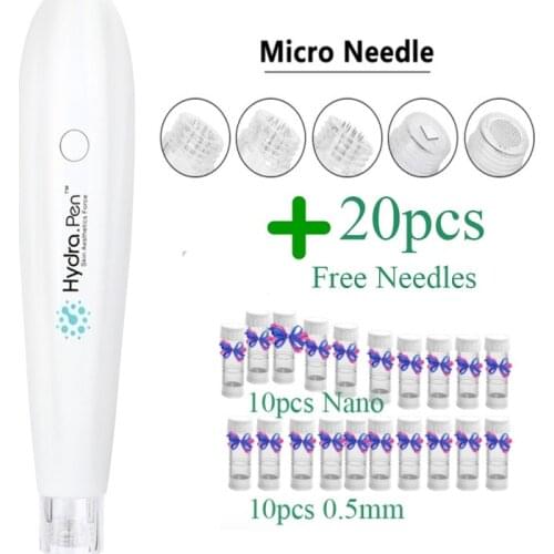 Professional Hydra Pen H2 Microneedling Pen Automatic Applicator Skin Care Tool for Personal Use Home Kit with Cartridges