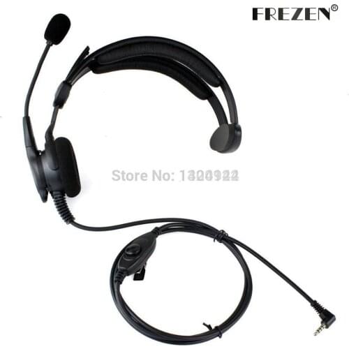 Adjustable Overhead Headset Mic Microphone Noise Cancelling 3.5mm Headphones For Yaesu Vertex VX-1/1R, VX-2R, VX-3R VX-5R Radio
