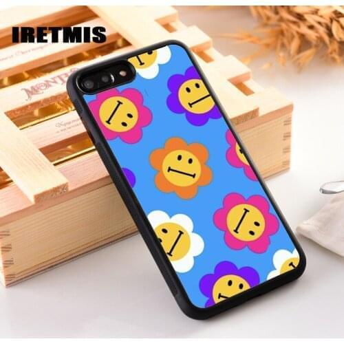 Iretmis Rubber Silicone Phone Cover Case For iPhone 6 6S 7 8 PLUS X XS XR 11 12 Mini Pro Max Maybe Flowers