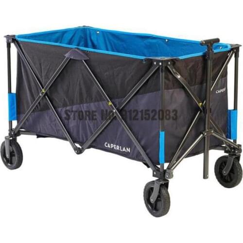 Camper Cart Cart Outdoor Camping Pull Trailer Trolley Shopping Fishing Folding Ovf
