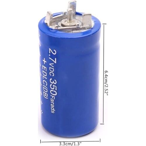 DC 2.7V 350F Super Capacitor Farad Capacitors Volume 35x60mm Electrical Components 4XFB