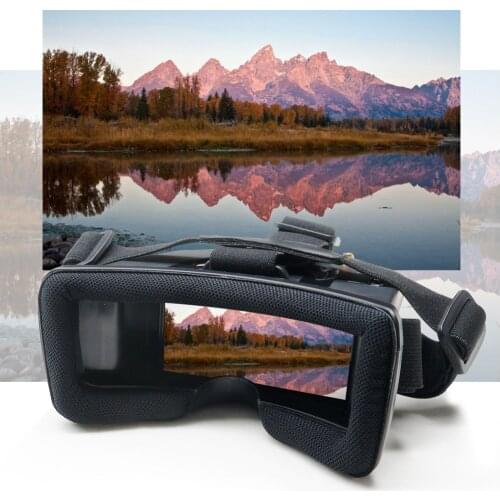 VR009 5.8G 40CH Auto-Searching Double Antennas mini FPV Goggles 3.0 Inch Built-in Battery for RC Drone Beginner