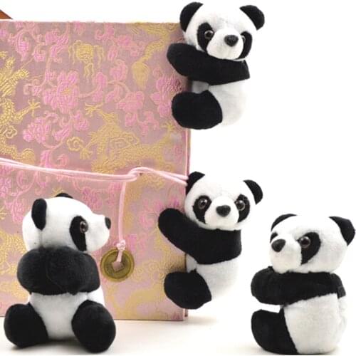 1 Pc Creative Plush Panda Clip Small Stuffed Animal Toy Curtain Clip Bookmark Notes Souvenir Toys For Children