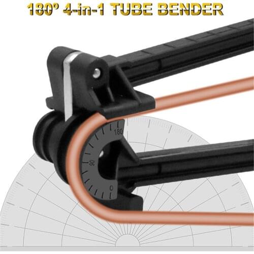180 angle 4 in 1 Tubing Pipe Bender 3/16in 1/4in 5/16in 3/8in Tube Aluminum Copper Steel Fuel Brake Lines