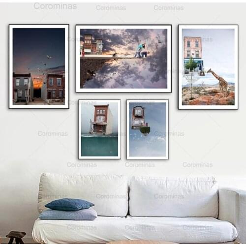 Abstract Sci-Fi Poster Modern Underwater World Wall Art Canvas Painting Modular Posters and Prints Gallery Kids Room Home Decor