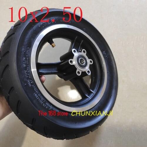 Lightning Delivery 10x2.50 tubeless/vacuum wheel tyre with Aluminum wheel hub For Electric Scooter and Speedway 3