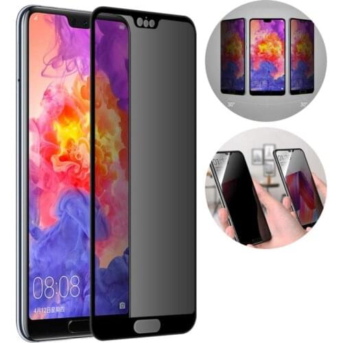 For Huawei P30 P20 Lite Pro Privacy Anti-Spy Tempered Glass Screen Protector Glass Screen Film for Huawei P40 Pro Y5P Y6P