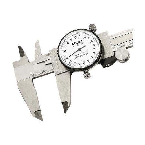 Two-way anti-vibration strap caliper 0-150mm high precision dial stainless steel representative vernier caliper