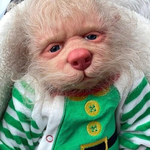 NPK 20inch DIY Reborn Doll Kit Lucian The Hybrid Unfinished Doll Parts ELF DIY Doll Toys