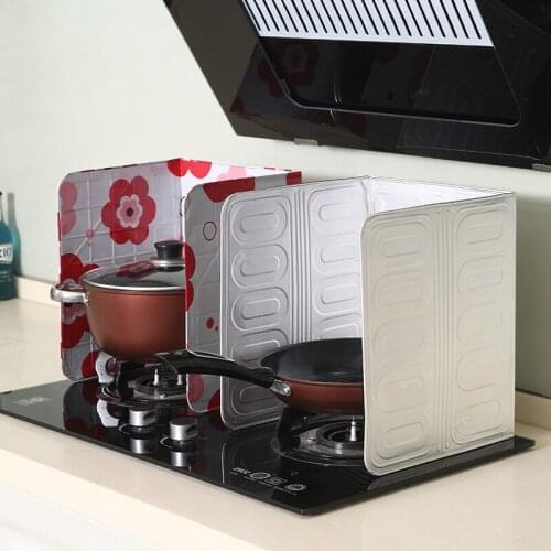 Kitchen Cooking Heat Insulation Baffle Aluminum Foil Stove Oil Protection Screen Oil And Splash Water Barrier