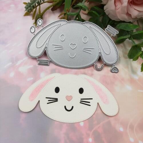 Cute rabbit head metal cutting mold 2020 new DIY scrapbook paper card decorative crafts embossing mold