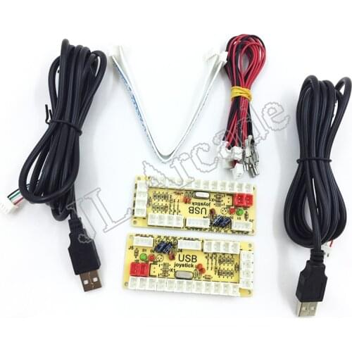 20PCS Zero Delay Arcade DIY KIT USB ENCODER PC TO JOYSTICK for 4way＆8way ZIPPY JOYSTICK＆Arcade BUTTON