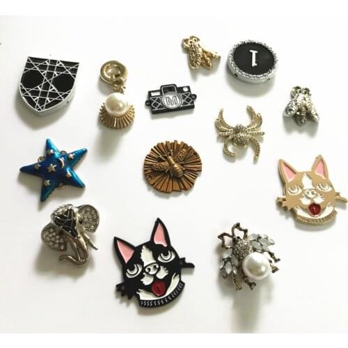 New animal metal hand sew buttons flat buttons for cloth skirt shoes hats DIY accessory 10 pieces a lot