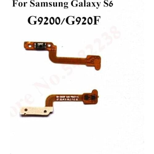 Original Power ON/OFF Flex cable For Samsung Galaxy S6 G9200 G920F Power Side Button Key Replacement parts
