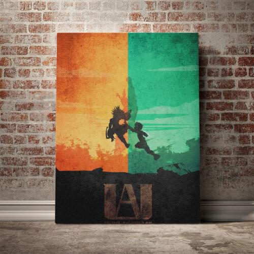 My hero Academia Rival Poster Canvas Wall Art Decoration prints for living Kid Children room Home bedroom decor painting