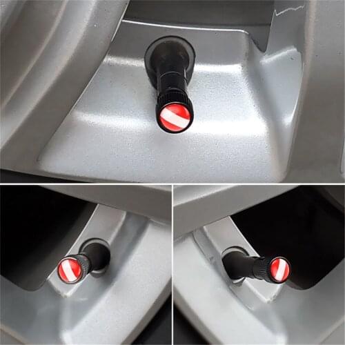 4pcs Car Wheel Tires Valves Stem Dust Caps Austria Flag Style Alloy Anti Theft Tyre Valve Air Dust Caps Moto Bike Airtight Cover