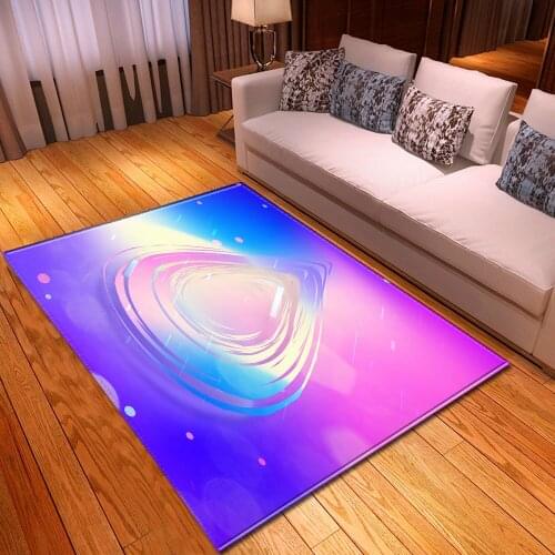 Modern 3D Geometric Pattern Child Carpet For Living Room Bedroom Area Rug Kids Room Decor Home Hallway Big Bedside Floor Mat Rug