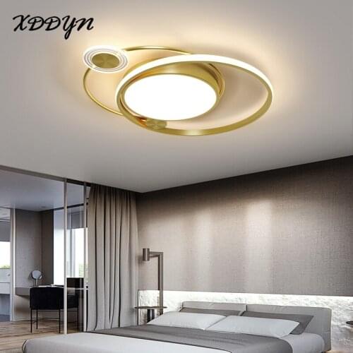 Modern Led Ceiling Light For Bedroom Living room Dining room Home Decorate Led Ceiling Lamp Acrylic Gold Fixtures 110V 220V