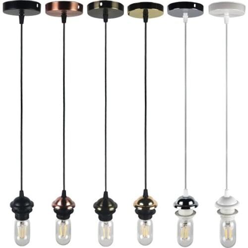 Retro glass pendant lamp creative living room decoration Cafe dining room mental luminaire suspension home decor pendant lights