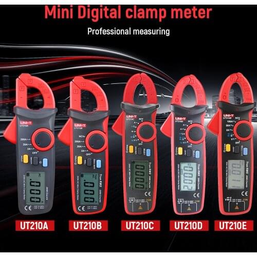 UNI-T UT210A B C D E Clamp Meter Circuit Power Detection Tester Auto Range Multimeter DC/AC Current Voltage Instruments