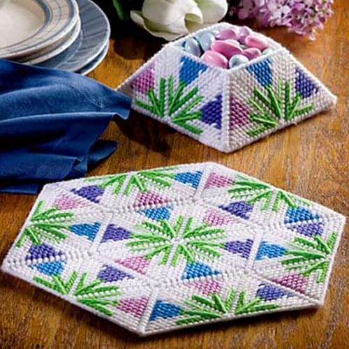 Embroidery storage bagDIY 3D cross-stitch,Has been cut,storage box,Jewelry box,chinese cross stitch Z22