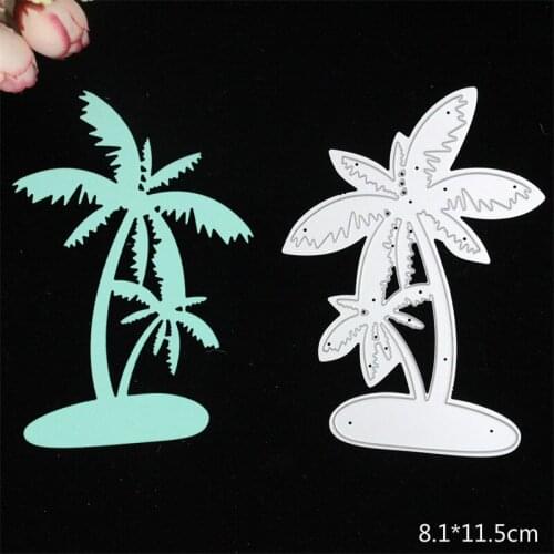 Coconut Tree Metal Cutting Dies Stencil for DIY Scrapbooking Album Embossing Paper Cards Deco Crafts Die Cuts