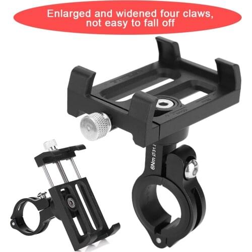 GUB PLUS Aluminum Alloy Bicycle Phone Holder 360 Rotatable Mountain Road Bike Bracket Cell Phone Stand Cycling Accessories