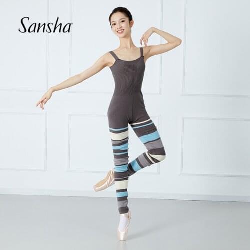 Sansha Ballet Dance Camisole Tight Leotard One-piece Bodysuit Knit Multicolor Jumpsuit Warm Up Yoga Workout Gym Fitness 82BO1003