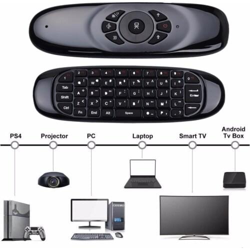 C120 2.4 Remote Control Air Mouse Wireless Keyboard for KODI Android Mini TV Box