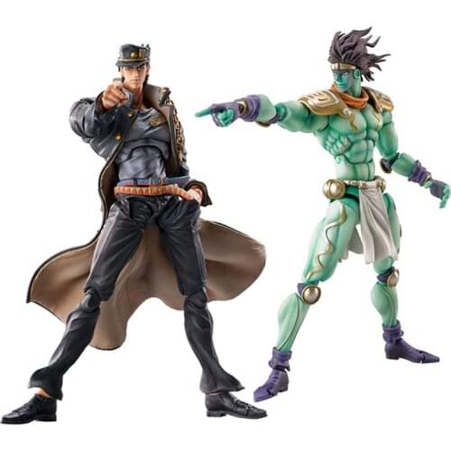 Original Medicos Kujo Jotaro Substitute Star Platinum Is Super Movable Jojo Bizarre Adventure 3 Action Figure Pvc Model Toys